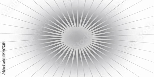 A modern abstract metallic vector design featuring a silver 3d circular pattern with steel textures and fractal light elements on a gray tech backdrop
