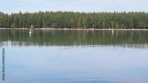 Cultus Lake Provincial Park during a winter season in Fraser Valley, British Columbia, Canada