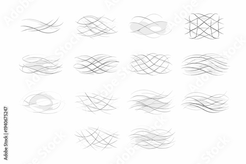 Weave fabric icon pass feather hushed image smooth pale vector generation simple