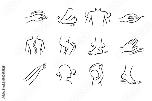 Simple contour float smooth vector generation wrist line gentle icon image easing