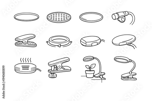 Hinge clip icon chips swivel casing driver grow icons smooth module light