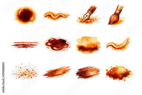 Stipple generation capillary image warmth vector chatter tide icon simple nib wash