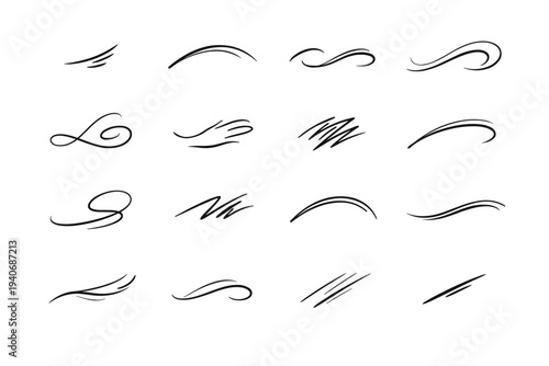 Playful simple image arc generation mellow loose casual sketch icon flick vector
