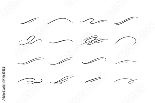 Dashway playful drawn sweepway motion arc gentle easy calm vector hand icon