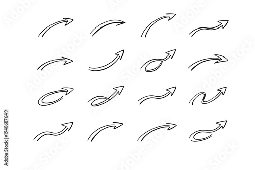 Bend sketch pointer path vector caring symbol route icon simple generation image
