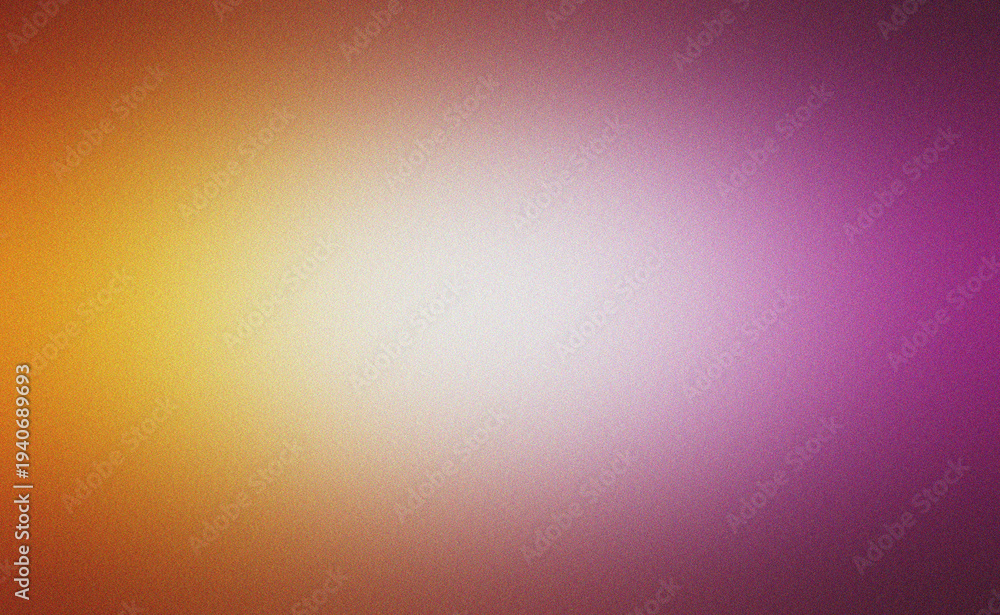 Fototapeta premium Vibrant Yellow White Purple Gradient Transition with Subtle Grain Texture