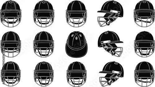 Set of black female karate silhouettes performing high kicks and martial arts poses, isolated on white background, for sports design