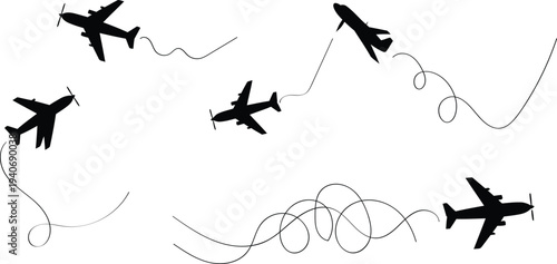 Airplanes flying in formation with smoke trails