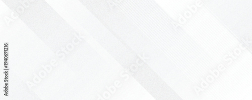 White abstract background with line pattern, banner design. Vector 16:9