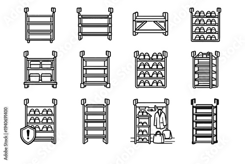 Shoe supports geometry balanced vertical over icon vector door durability form engineering