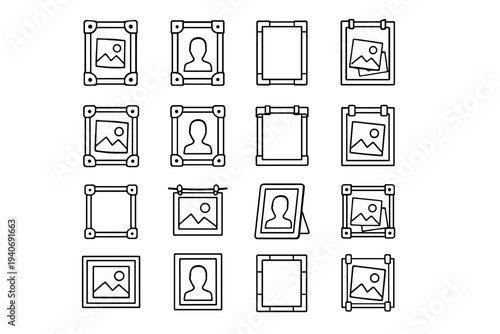 Magnetic flexible practical modern icon mode vector element frame ratio detail interior