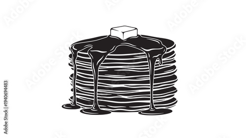 A honey jar overflowing with honey, viewed from the front, in a simple illustration style, showcasing the viscous liquid and the container's texture.