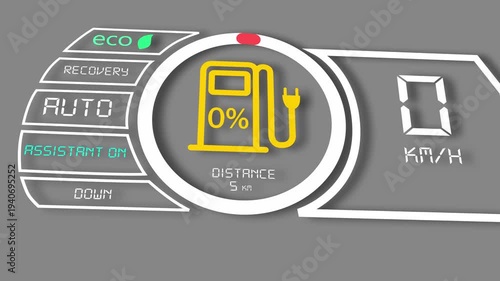 Electric Vehicle Charging Station with Clean Energy Technology, Sustainable energy electric vehicle concept