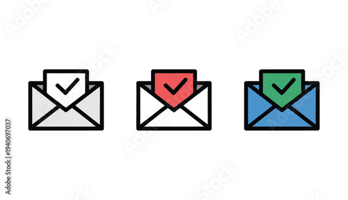Mail confirmation icons show successful.