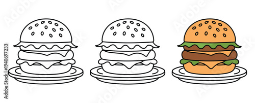 Hamburger icons show various drawing.