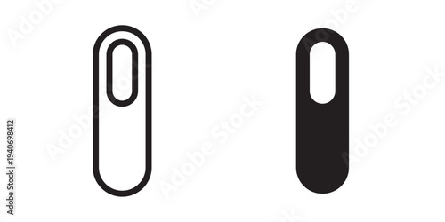 Quadro su tela Scrollbar Vertical Icon for navigation content browsing and page control use in UI UX websites apps and systems Vector illustration with stroke and fill on a white background