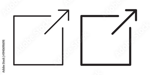 Modal Window Open Icon. used in web and mobile interfaces. Commonly used for alerts, forms, notifications, and interactive UI elements. Vector illustration with stroke and fill on a white background.