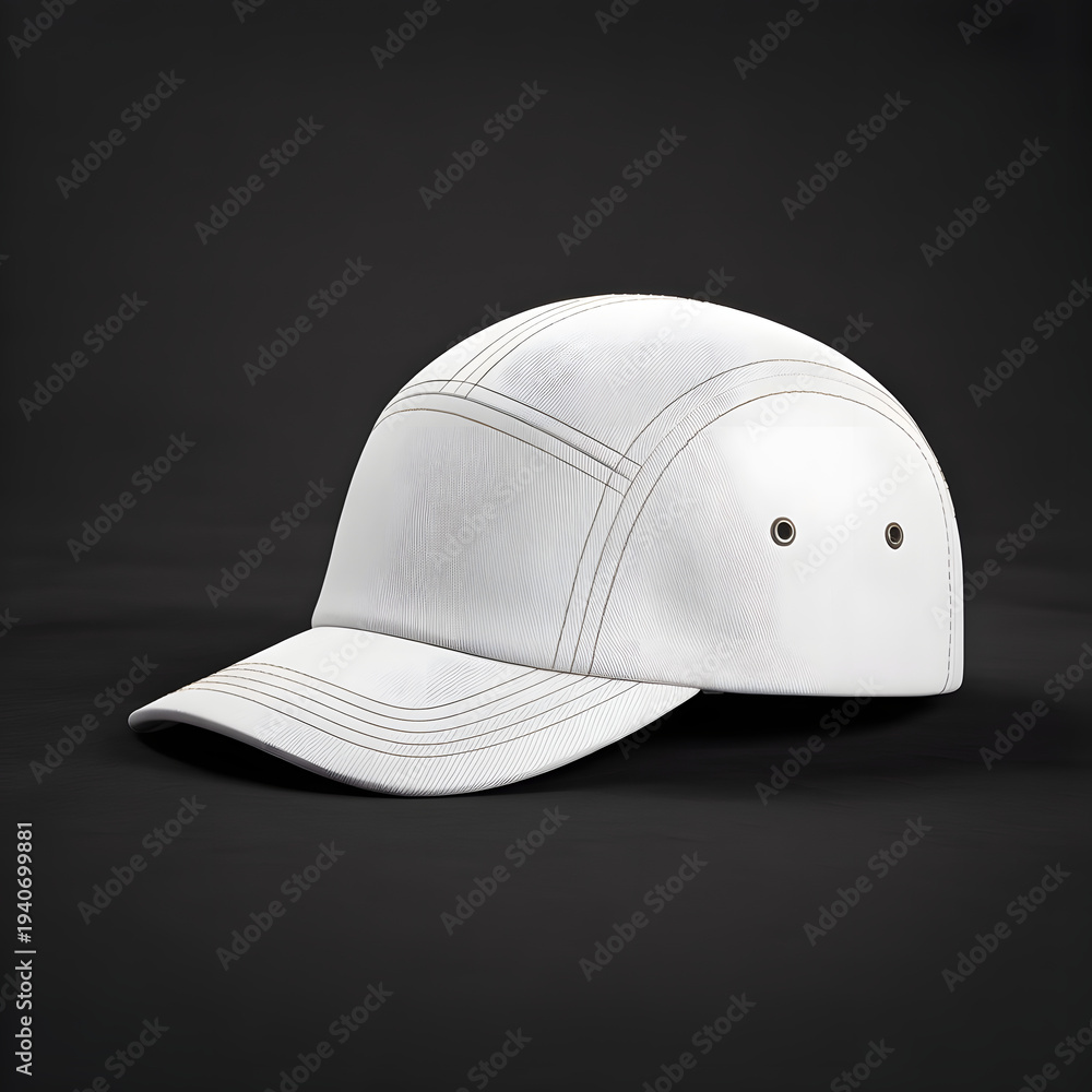 Fototapeta premium White 5 Panel Cap