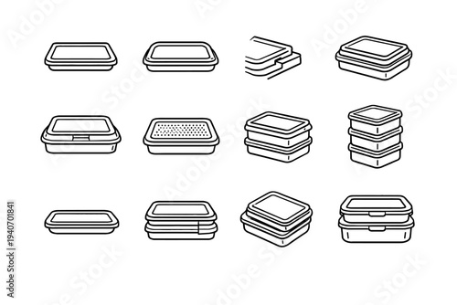 Vertical interlocking surface bike vector neat icon container raised silhouette modern containers