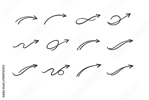 Image vector simple friendly pointer icon humane stroke marker generation arrow wayfinding