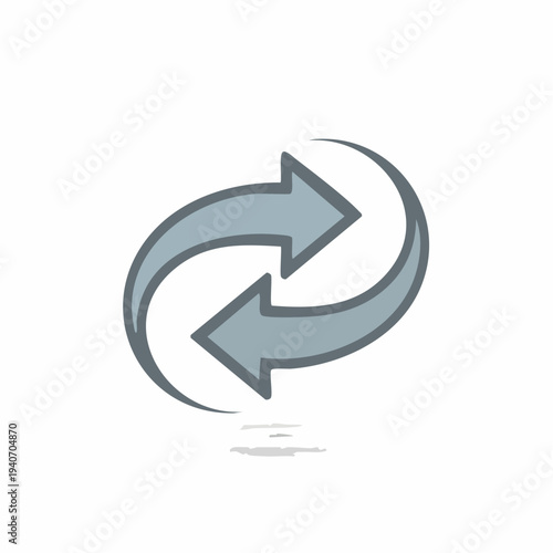 Free Download Abstract circular arrows design graphic, illustration of repeating movements and cycles. - GFXLoad