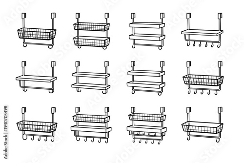 Subtle basket vector presence rack compatibility silhouette modern icon smooth interior neutral