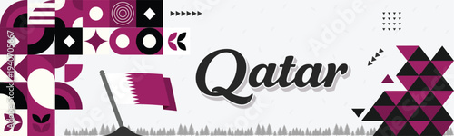 State of Qatar National Day Celebration Banner for Web and Digital Marketing