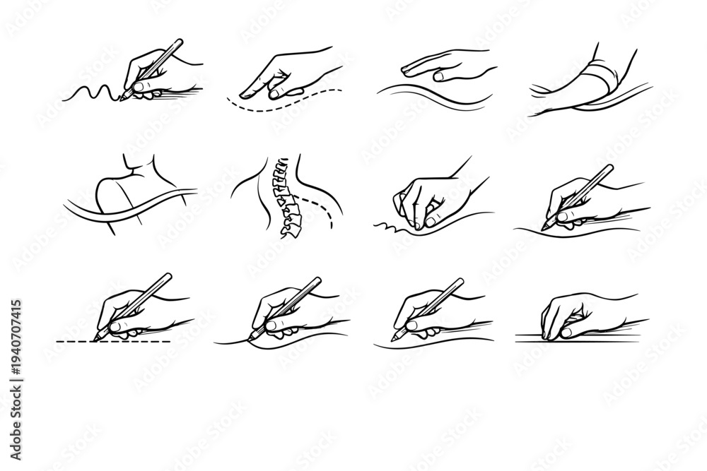 Fototapeta premium Trail path steady simple tracing vector image coordination sketchline journey route generation