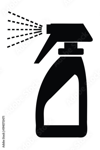 Spray can icon vector illustration, aerosol spray can icon, spray can silhouette, spray bottle icon