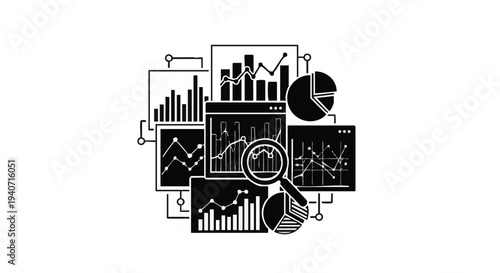 Set of business infographic elements vector