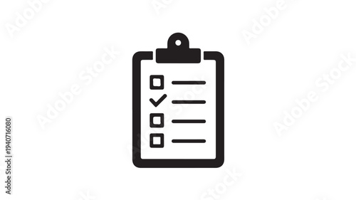 Clipboard Checklist Icon Task Management To Do List Symbol for Productivity Planning and Business Organization