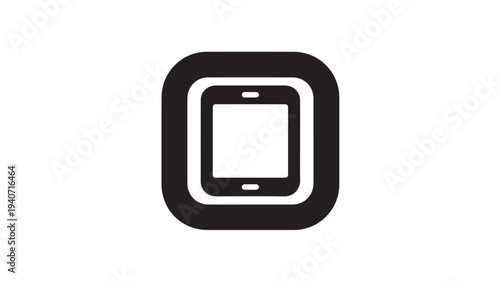 Smartphone Icon Mobile Phone Device Symbol for Communication Apps and Technology UI