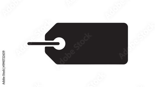Price Tag Icon With Label Hole Retail Discount Symbol for E Commerce Marketing, Product Pricing Graphics, and Store Promotion Design