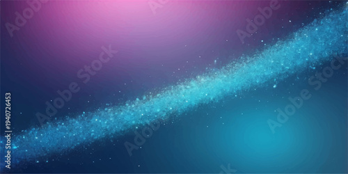 An abstract blue galaxy wallpaper featuring a glowing nebula and bright stars in the dark cosmos with motion rays and a design illustrating the night sky of the universe