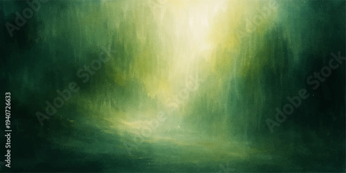 An abstract grunge light background featuring a dark blue texture of clouds and rays piercing through smoke and mist over a stormy sea