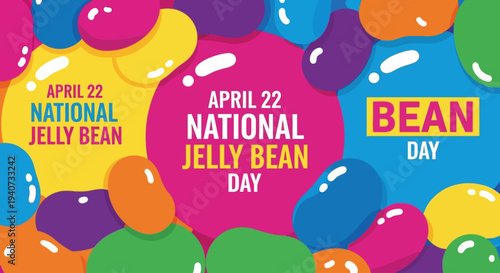 Vibrant jelly beans celebrating National Jelly Bean Day on April 22