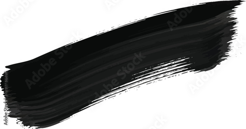 Black mascara swatch on white background