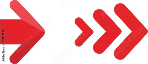 Red arrow icons for directional navigation