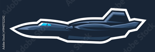 American Stealth Bomber jet icon vector illustration