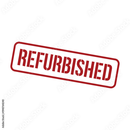 Refurbished Stamp, Refurbished Square Sign