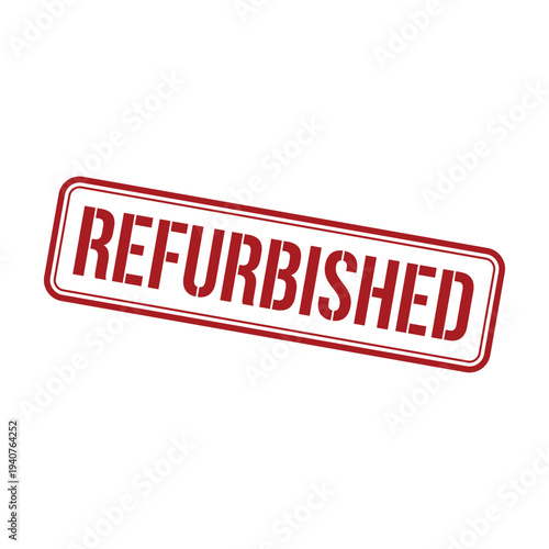 Refurbished Stamp, Refurbished Square Sign