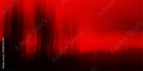 A bright red abstract background loop features glowing colorful waves and shiny digital lines in a motion art wallpaper design with energy textures on a black backdrop