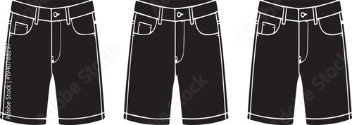 Slim Fit Chino Summer Shorts Silhouettes