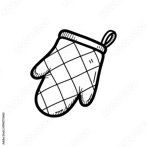 Oven mitt hand protection for hot pot and pan kitchenware from heat