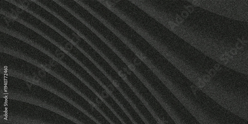 Black dark gray silver white wave abstract background for design. Light wave, wavy line. Ombre gradient. layout for advertisement. eps10