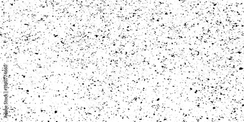 Abstract Monochrome Grunge Dust Texture with Black Speckled Particles, Film Grain Overlay, and Minimal White Background for Distressed Vintage Graphic Effects.