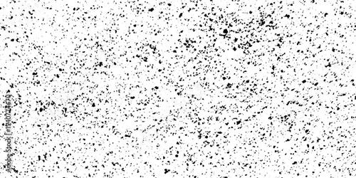 Black and White Distressed Dust Texture Overlay Featuring Scattered Dirt Speckles, Film Grain Noise, and Minimal Grunge Background for Vintage Style Digital Graphic Design.