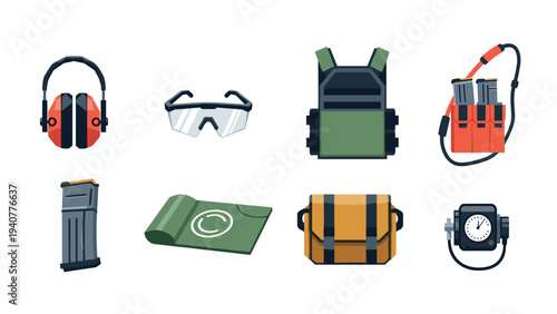 Tactical gear set: essential equipment for modern combat and safety