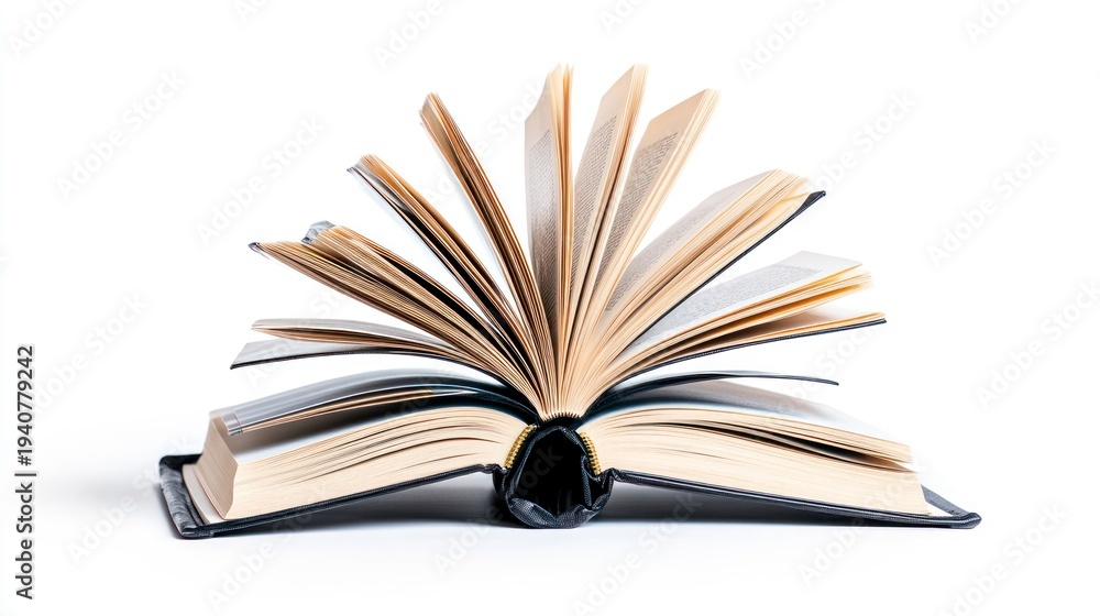 Fototapeta premium Open Book, Pages Fan Out, Classic Knowledge