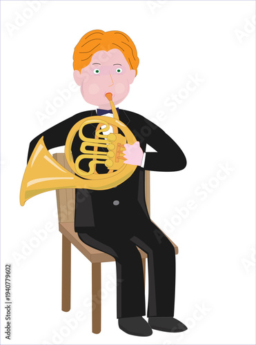 楽器を演奏しているミュージシャン。